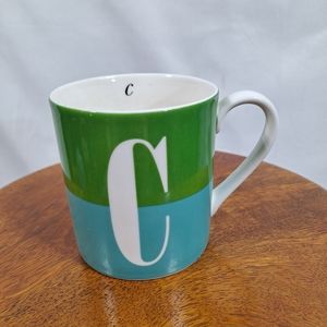 Kate Spade C Monogram Wickford Red Letter Day 10oz Mug